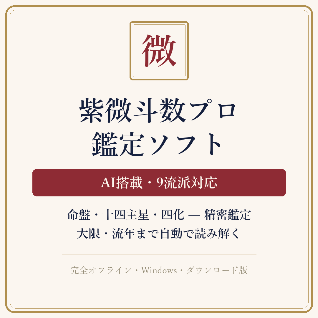 紫微斗数プロの画面イメージ